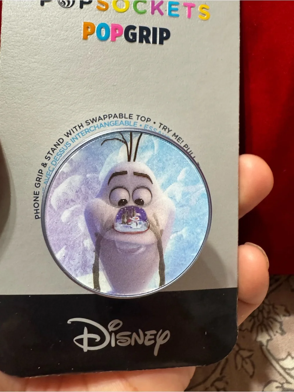 Disney PopSockets PopGrip Olaf Phone Grip - White/Blue/Purple